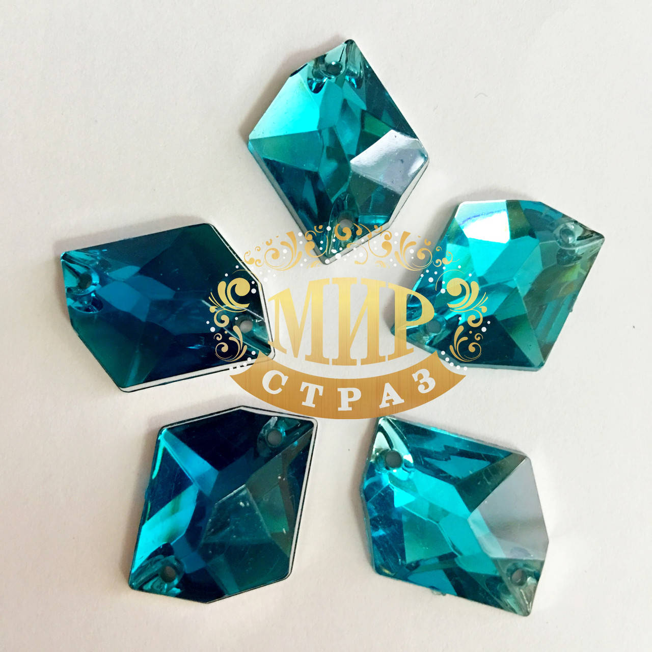 

Космик акриловый Blue Zircon 16х20mm*1шт