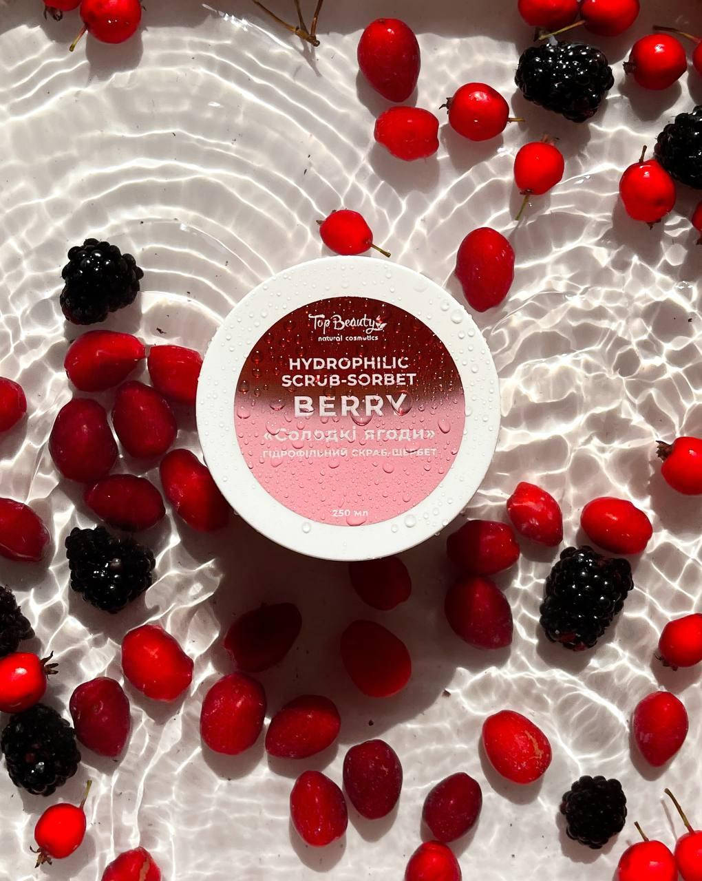 

Гидрофильный скраб-щербет для тела Topbeauty сладкие ягоды