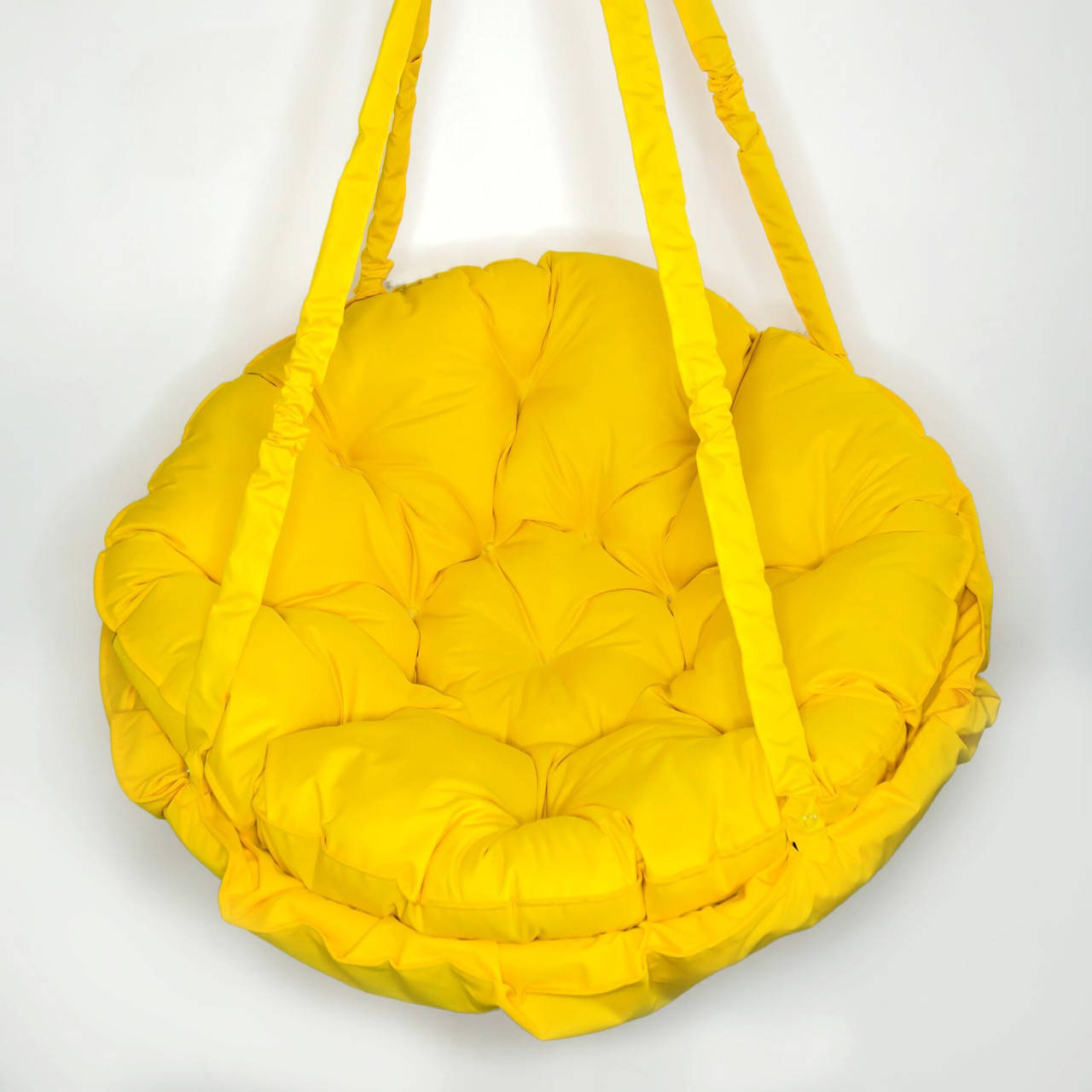 

Качеля желтая нагрузка 200 кг подвесное кресло качель гамак желтое Круглая, Желтый