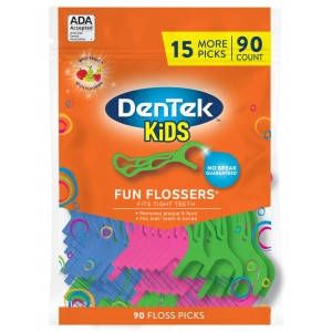 

DenTek Детские флоссы с держателями, дикий фрукт, 90 шт.