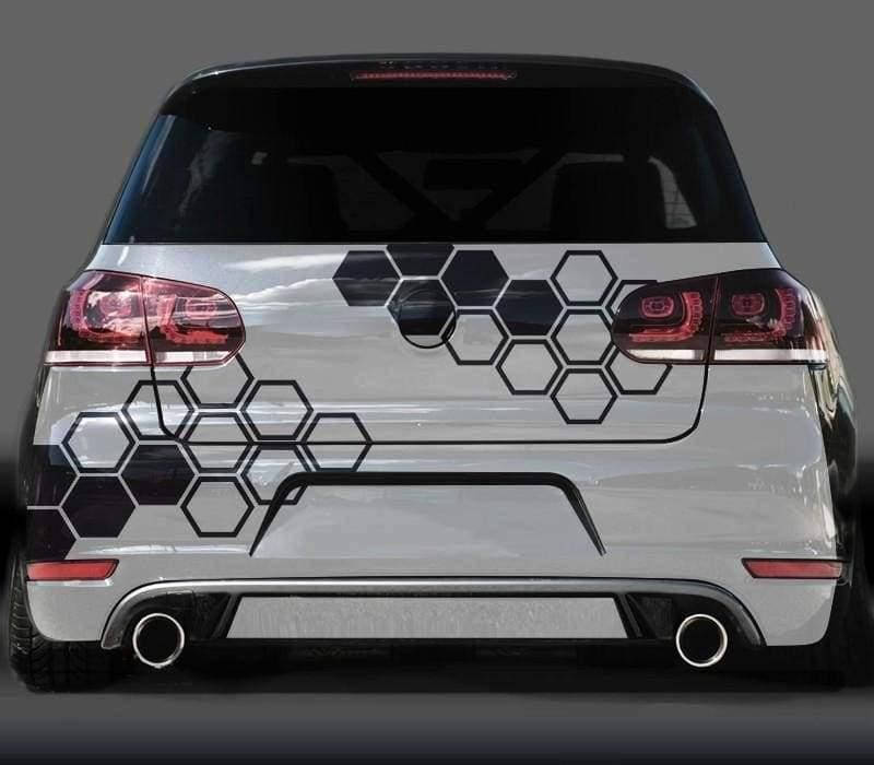 

Наклейки на авто - Тюнінг "Соти" 1 шт 11х13 см 26 шт комплект, Белый