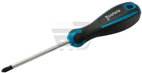 

Отвертка + крест 2*150 "TOOLWIZ" (TZ-S44-150-PH) (12шт/уп)