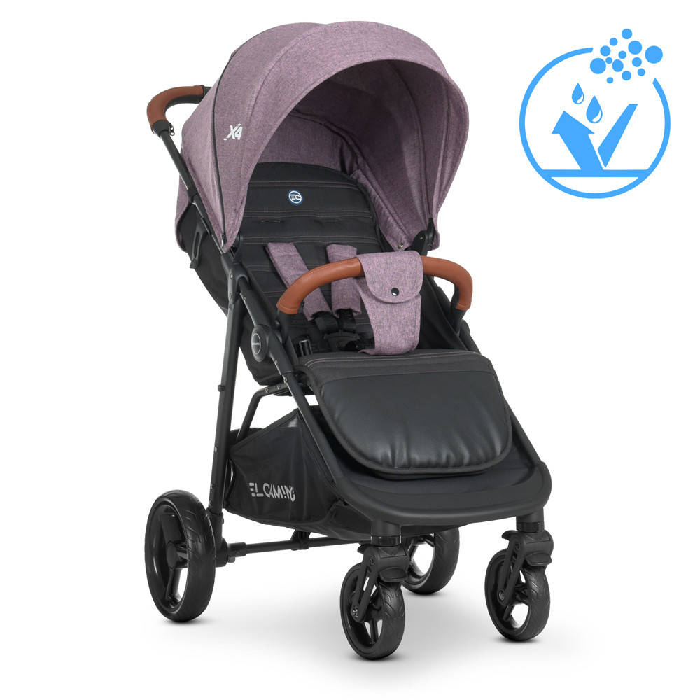 

Детская прогулочная коляска El Camino ME 1024L X4 Shadow Pink книжка, Фиолетовый