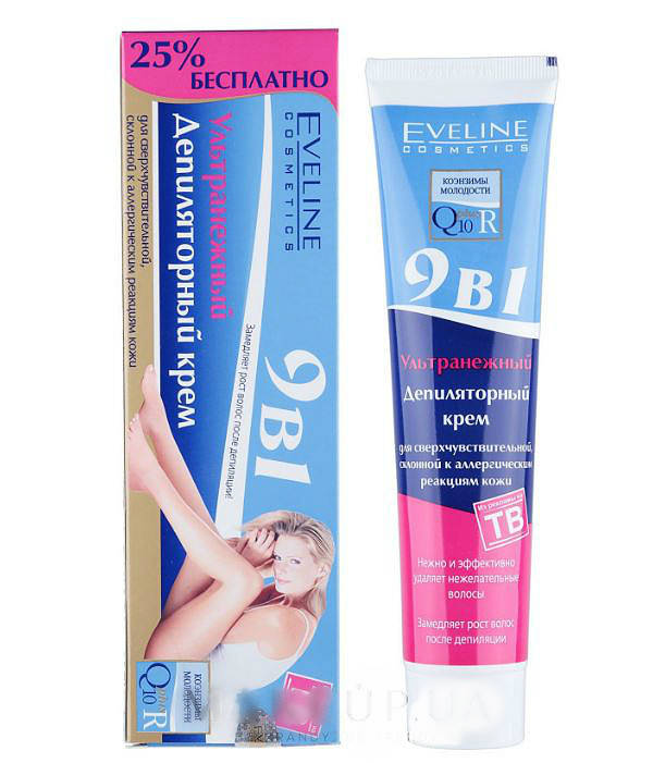 

Ультранежный депиляторный крем 9в1 Eveline Cosmetics