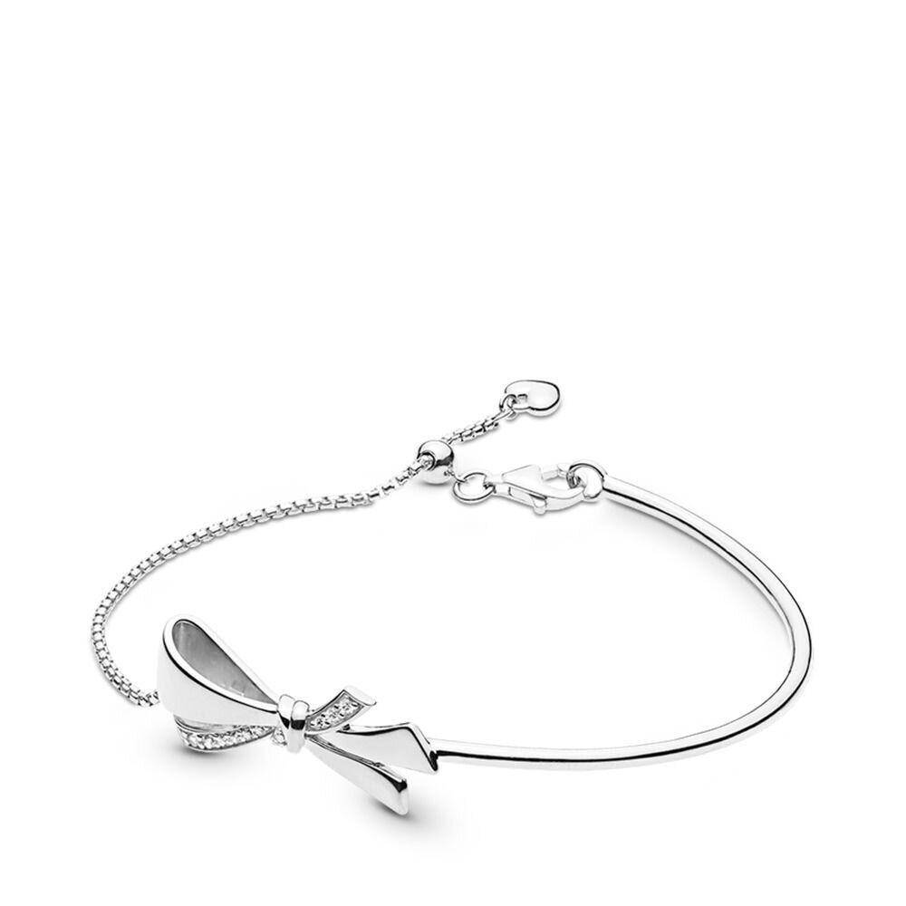

Серебряный браслет с регулируемой застёжкой Pandora 597242CZ 17