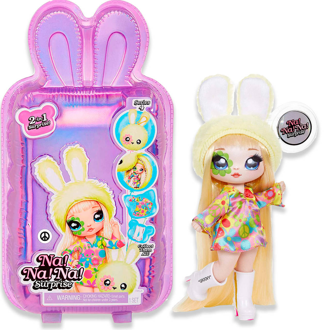

Кукла Na! Na! Na! Surprise Bebe Groovy Plush Purse Series 4