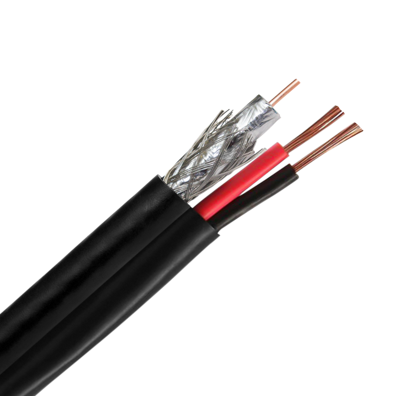 

Кабель для видеонаблюдения RG58+2C 100М
