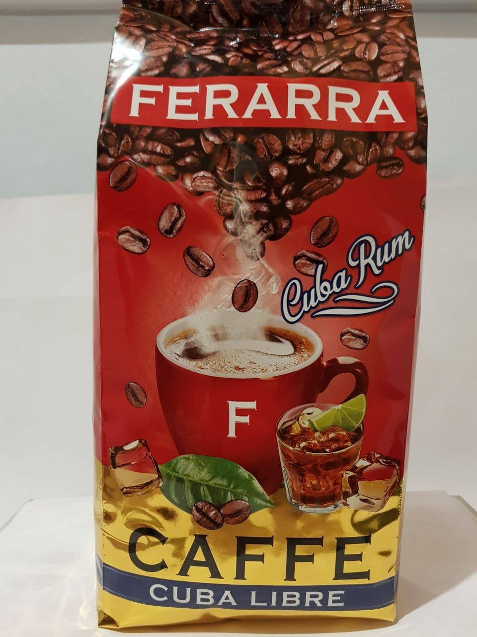 

Кофе в зернах Ферарра Ferarra Caffe Cuba Libre с ароматом кубинского рома 1кг