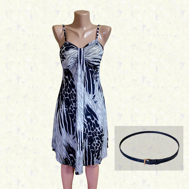 

Сарафан летний короткий Серый Model-13427