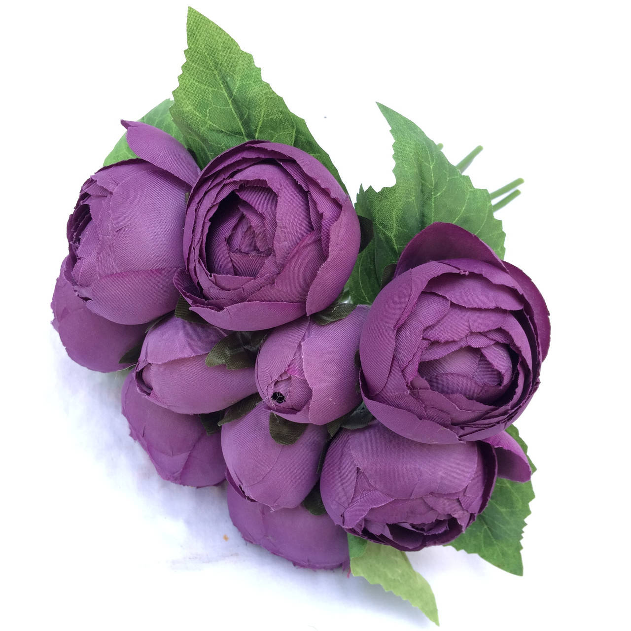 

Связка Ранункулюсов лютик фиолетовый 10 шт 23 см