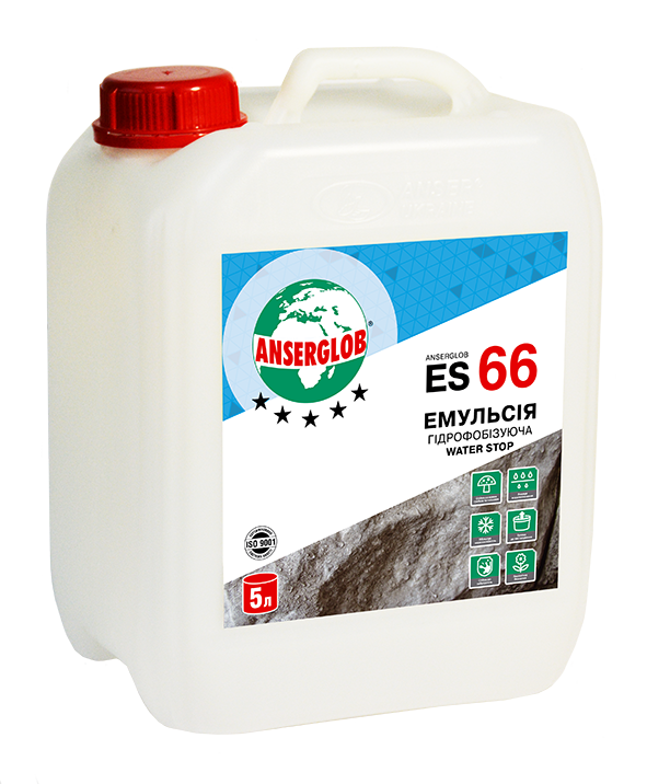 

Емульсія гідрофобізуюча ANSERGLOB ES 66 WATERSTOP (5 л)