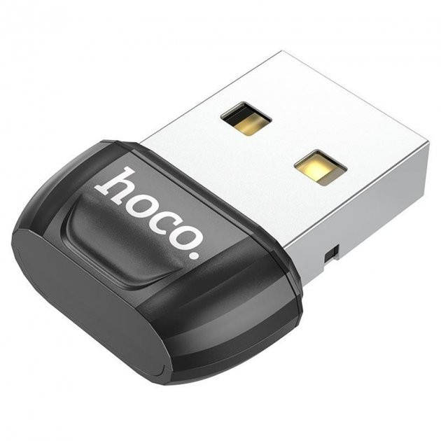 

Адаптер Hoco UA17 USB Male to Type-C female USB 2.0 adapter Black, Черный