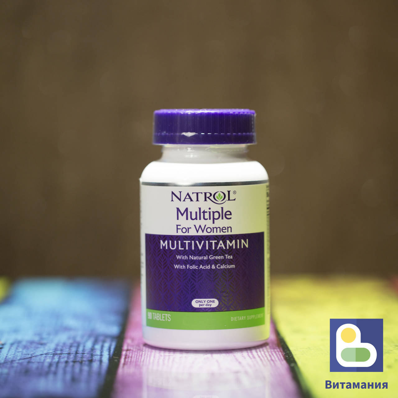 

Мультивитамины для женщин, Multiple for Women Multivitamin, Natrol, 90 таб