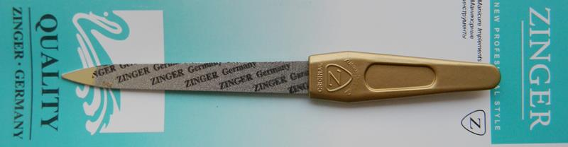 

Пилочка для маникюра зингер золото средняя