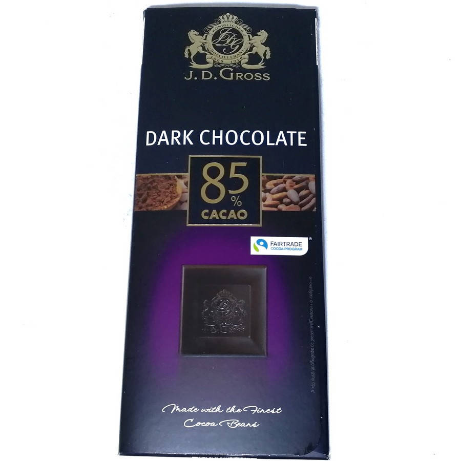 

Шоколад чорний Dark Chocolate 85% cacao 125 г