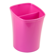 

Стакан для ручек квадратный на два отделения ZiBi ZB.3001-10 розовый