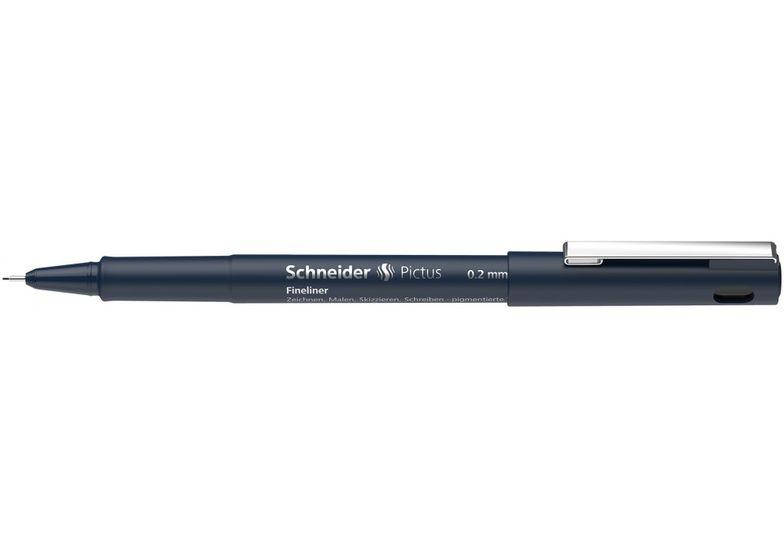 

Лінер "Schneider" S197201 Pictus 0,2 чорний, Черный