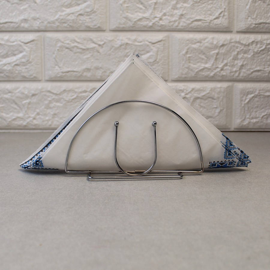 

Салфетница из нержавейки полукруг Гелиос (7420)