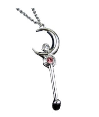 

Кулон посох Сейлор Мун на серебристой цепочке