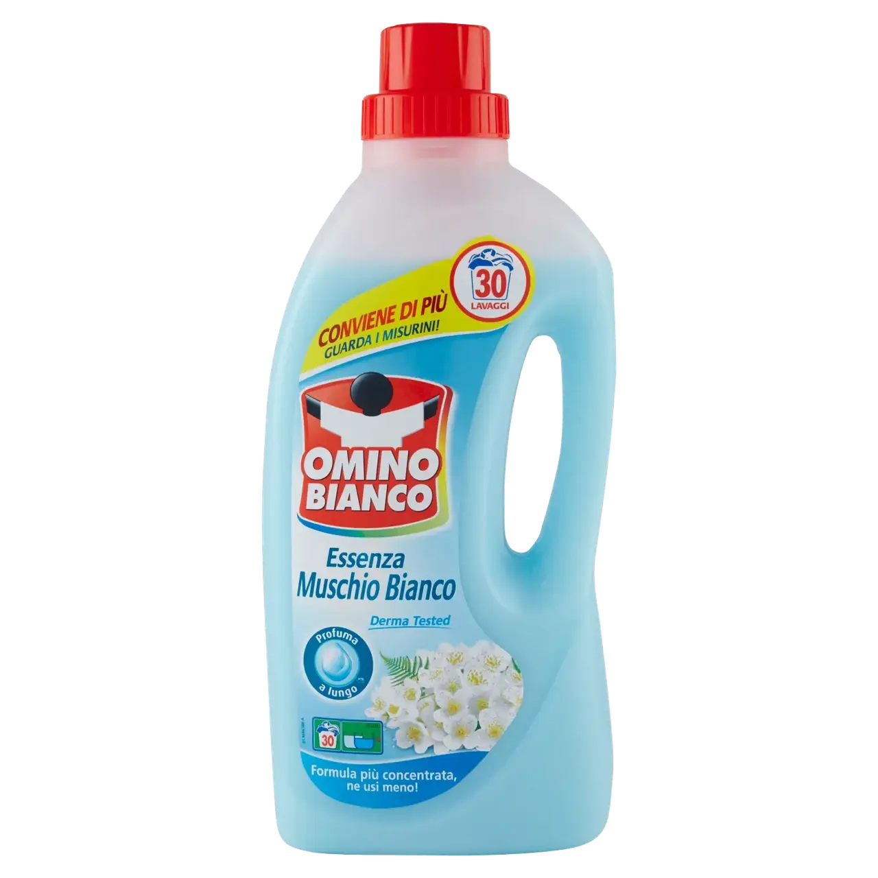 

Гель для стирки белых и цветных вещей Omino Bianco Essenza Muschio Bianco 30 стирок 1500мл