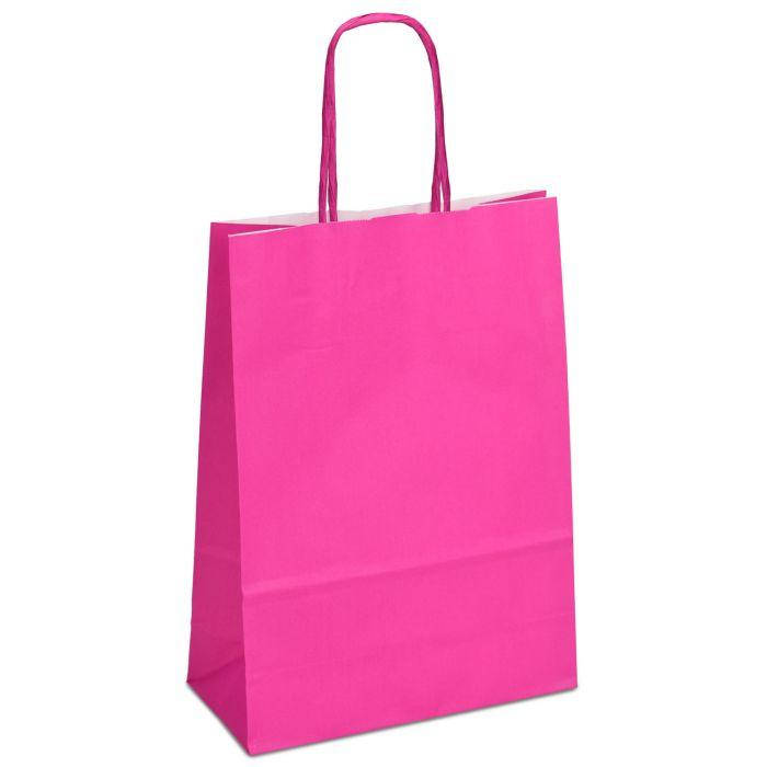 

Крафт пакет 18х08х25см малиновый с витыми ручками, Зелёный