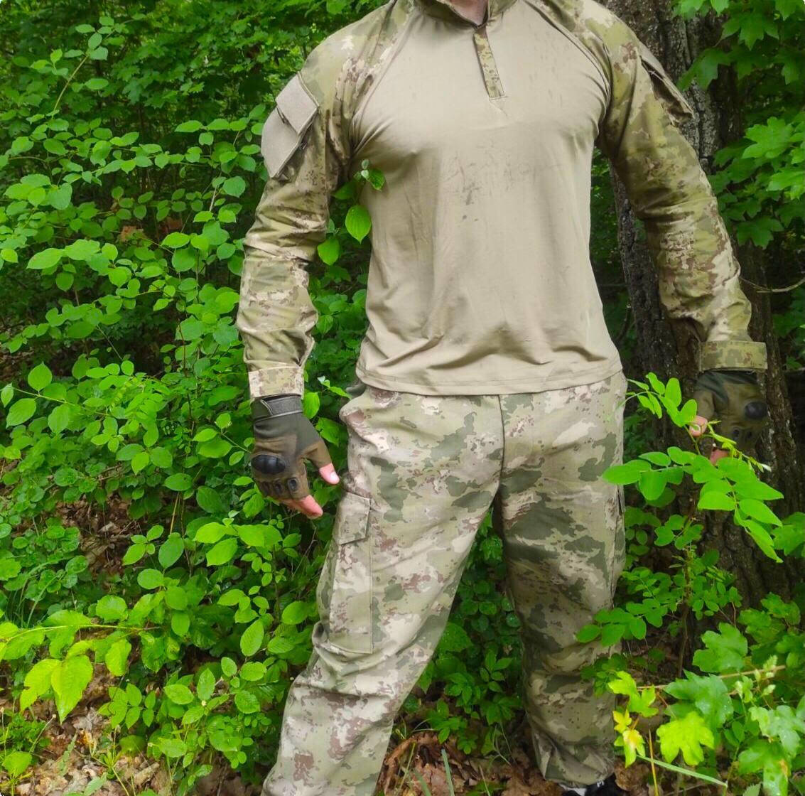 

Тактическая военная форма Accord Green MULTICAM Рубашка + Штаны ЗСУ ТРО L, Черный
