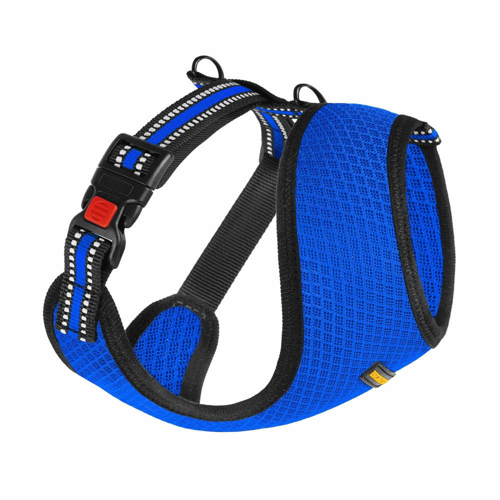 

Шлея для Мелких Пород Собак BronzeDog Mesh синий, XS