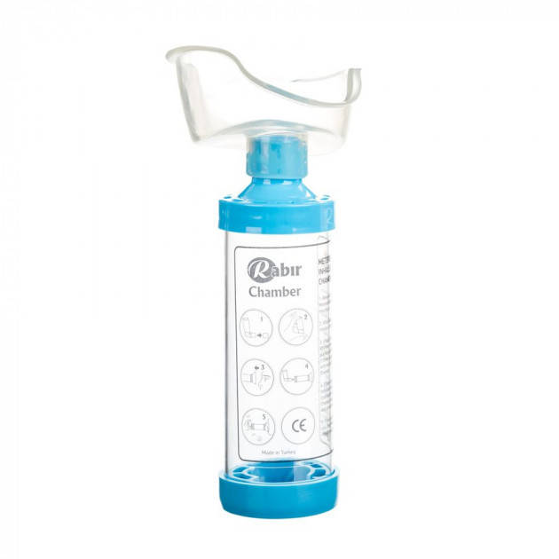

Спейсер Rabir Chamber с маской для взрослых и детей от 5 лет, 240 мл, ORJİNAL MEDİKAL, Турция