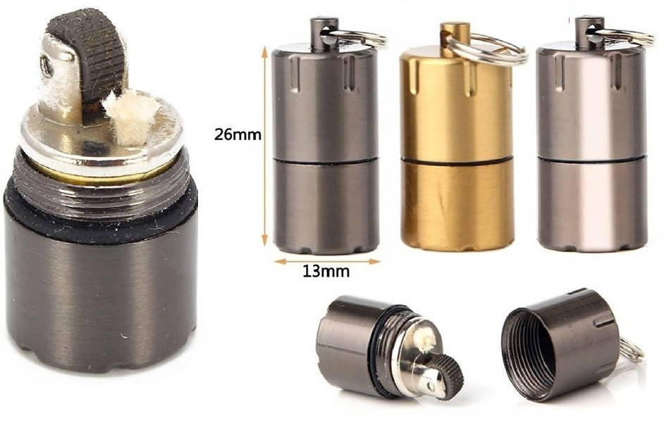 

Мини бензиновая зажигалка. Микро зажигалка EDC, Коричневый