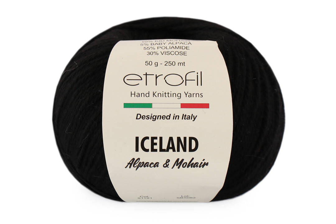 

Etrofil Iceland Kid Mohair, Черный №91191
