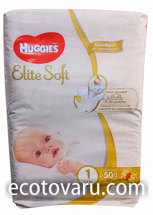 

Подгузники Huggies Elite Soft 1 (2-5кг) 50шт