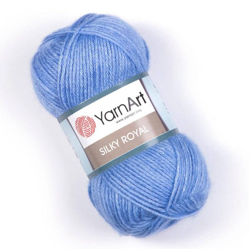 

YarnArt Silky Royal 443 голубой