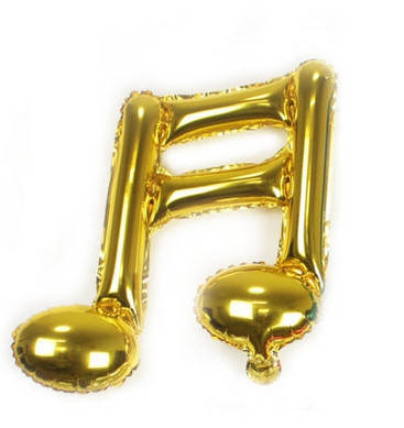 

Фольгированный шар нота двойная золото 46х44 см (Китай)