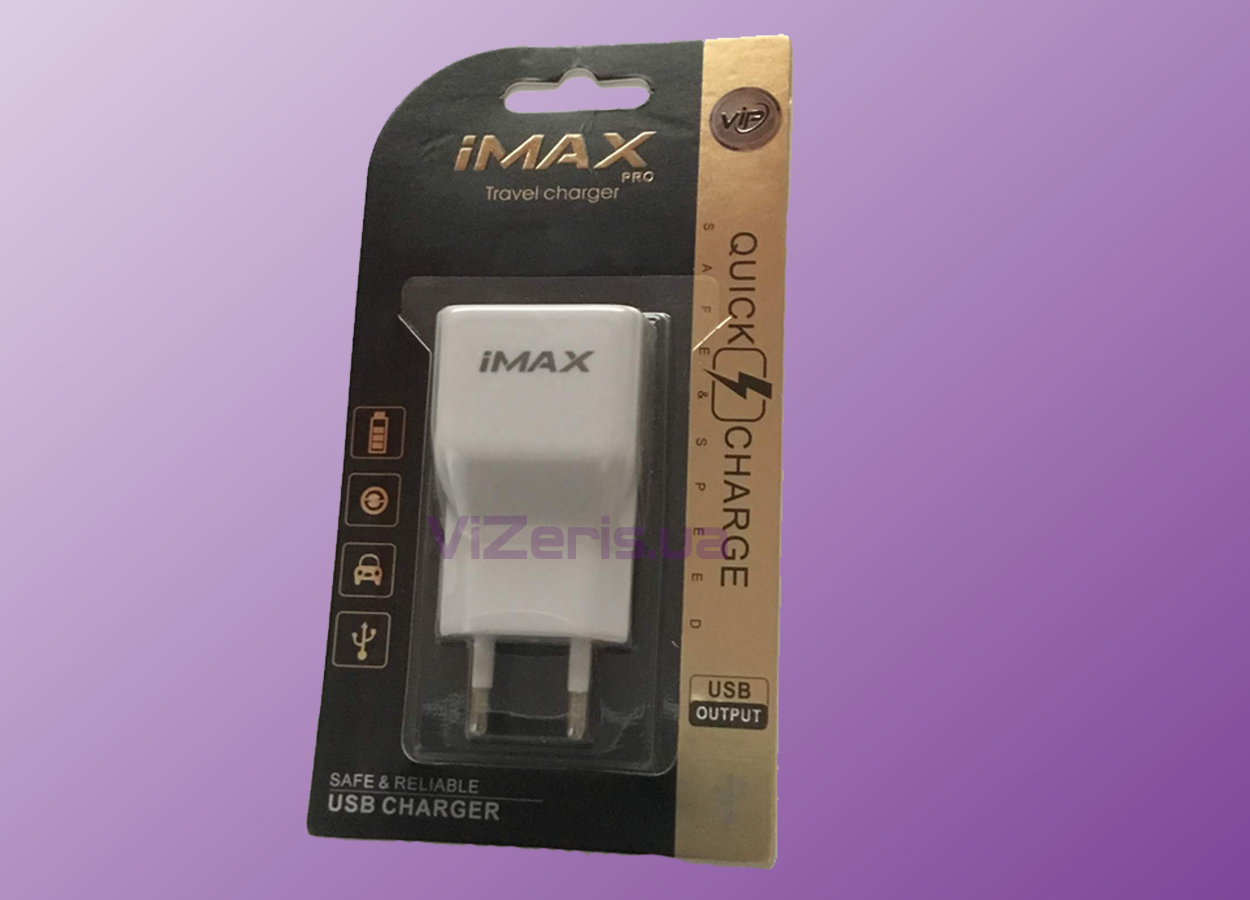 

Сетевое зарядное устройство « iMax Z23 Quick 2.0 » — 1 USB — 2 A — White, Белый