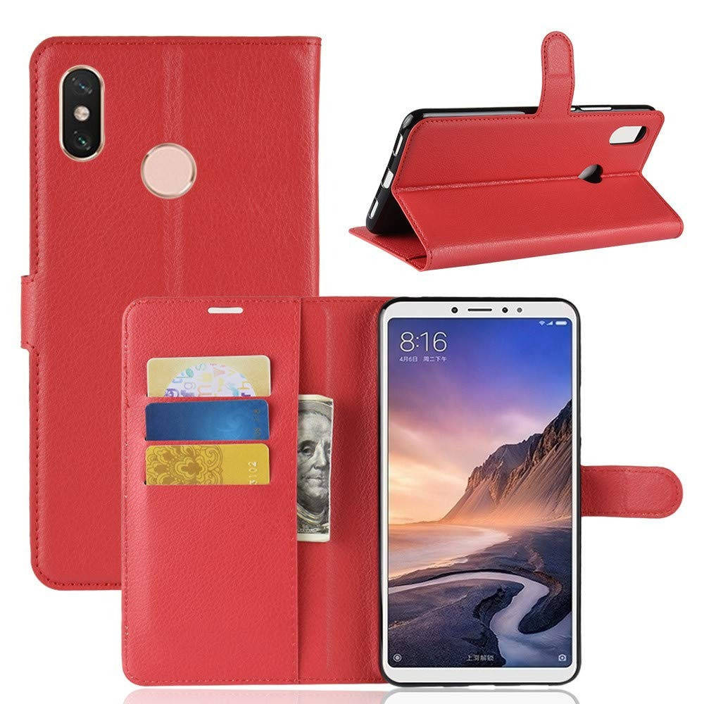 

Чехол-книжка Litchie Wallet для Xiaomi Mi Max 3 Красный