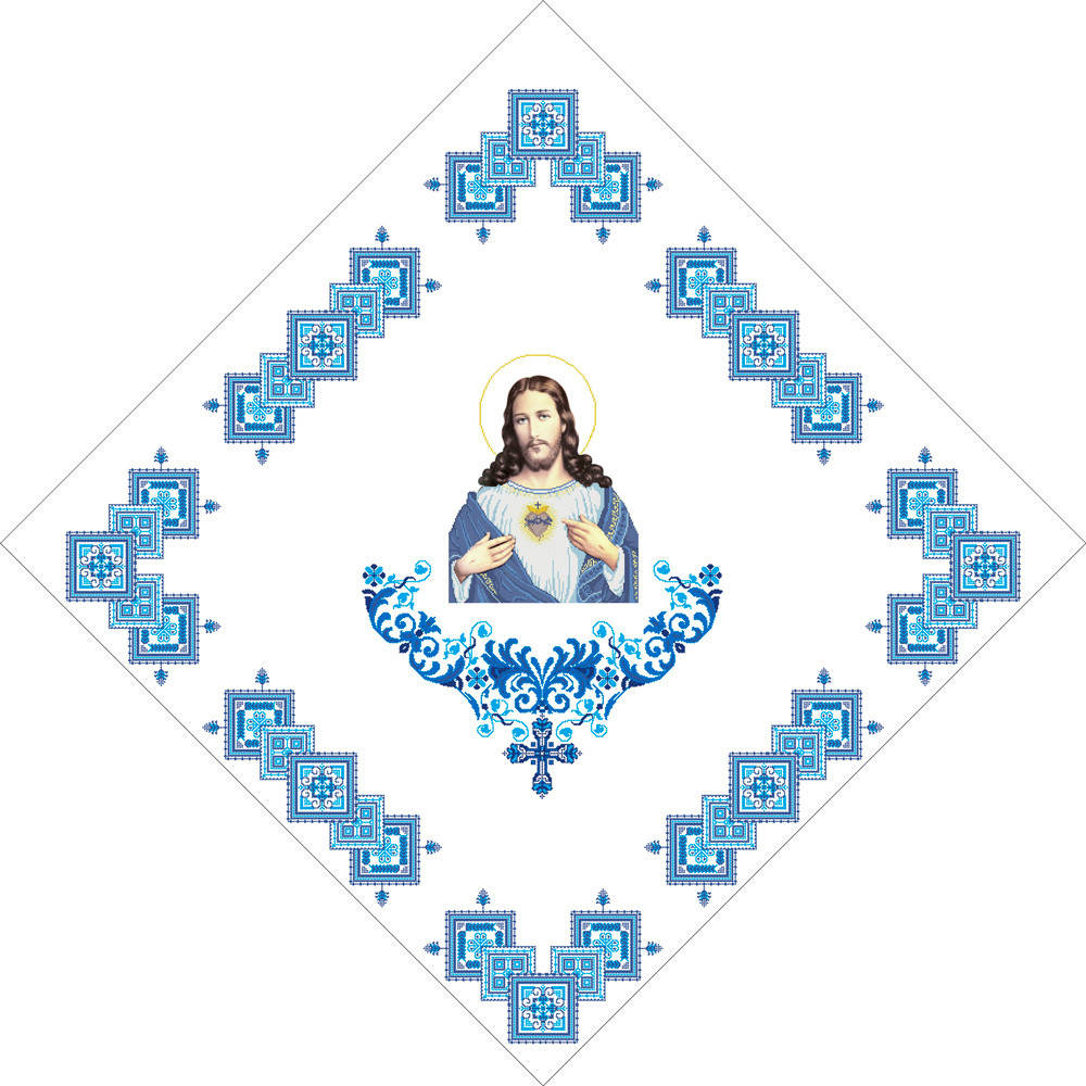 

Х-029. Схема для вишивки бісером Фана церковна.