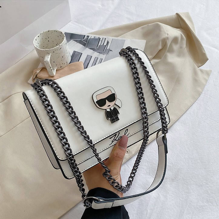 

Сумка карл лагерфельд женская на цепочке, Белый