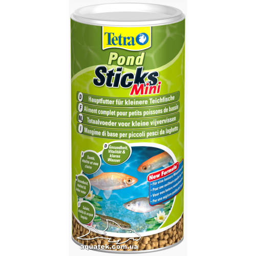 

Tetra Pond Sticks Mini корм для мелких прудовых рыб 1 литр