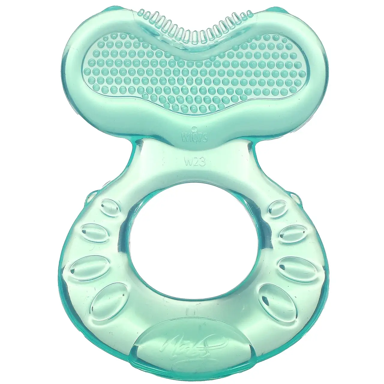 

Nuby, Soothing Teether, Teeth Eez, 3+M, Aqua, 1 Teether