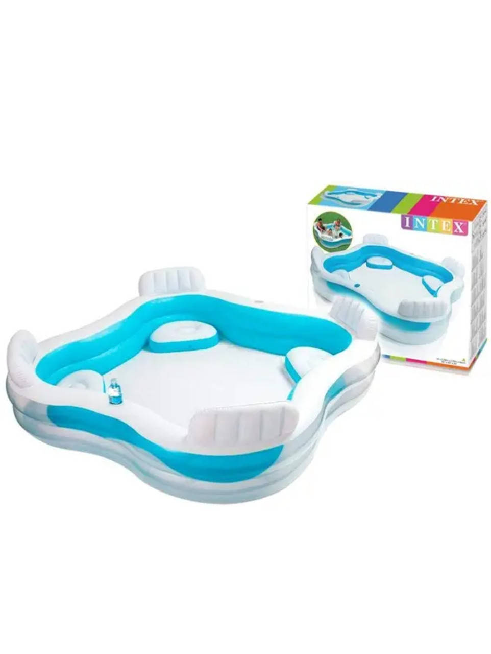 

Басейн INTEX "Сімейний" в коробці 56475 р.229*229*66см