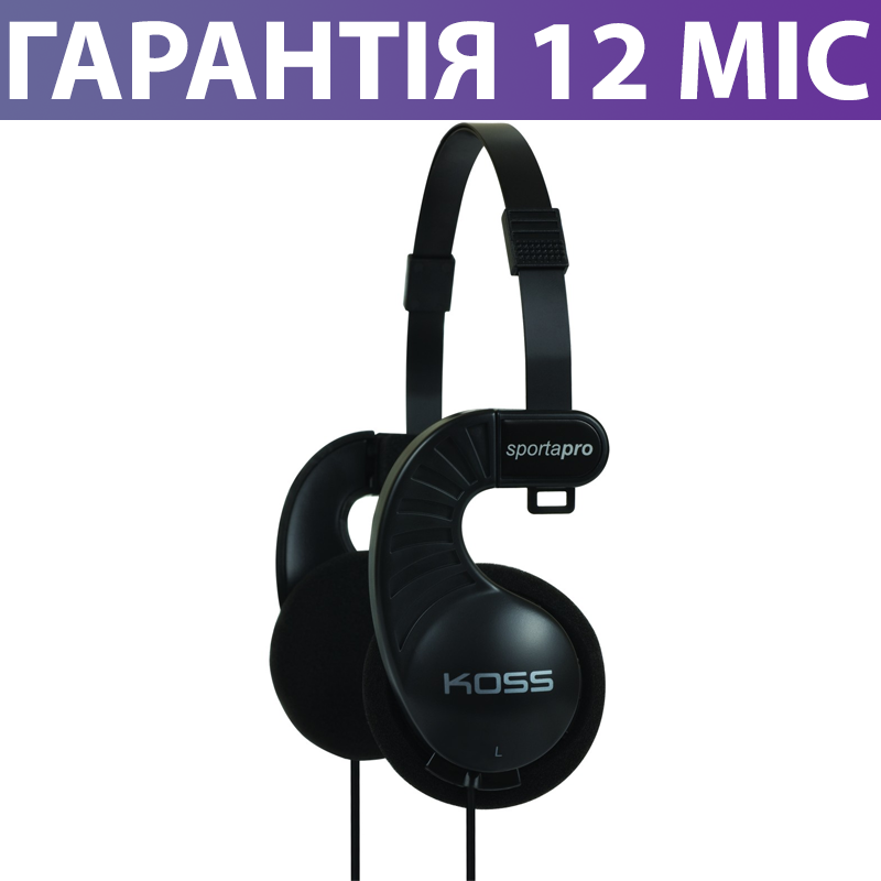 

Наушники Koss Sporta Pro, накладные, с микрофоном, косс спорта про, Черный