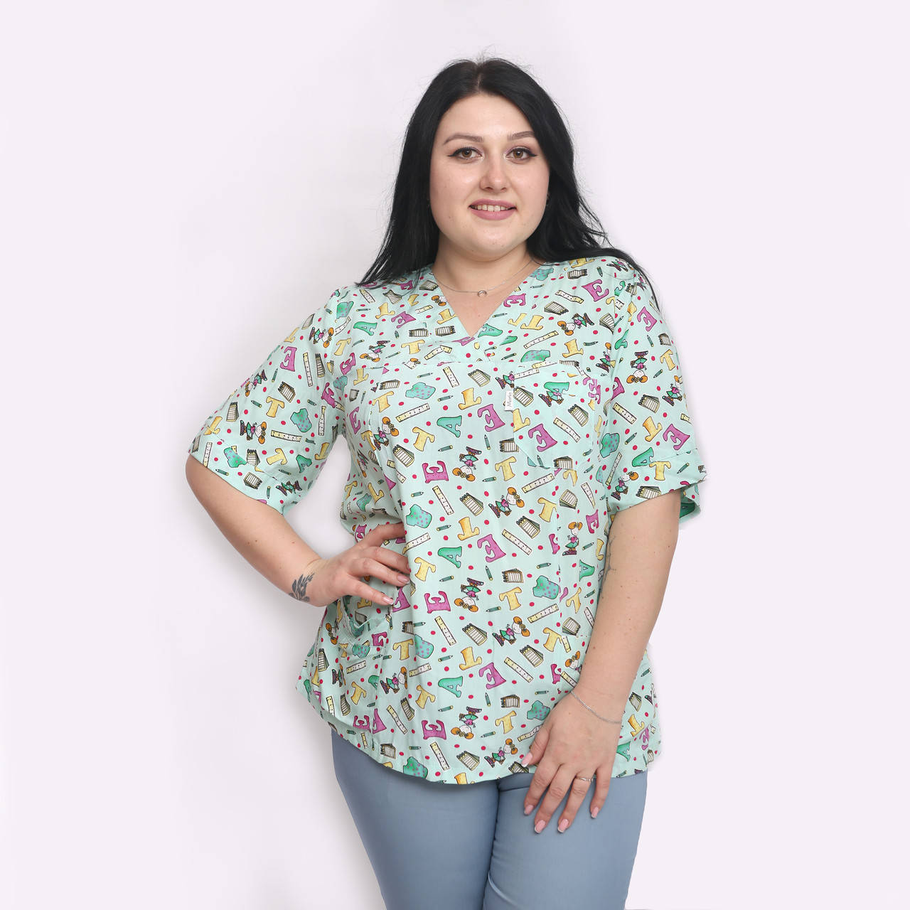 

Блуза женская медицинская Подолянка, Кофе с молоком