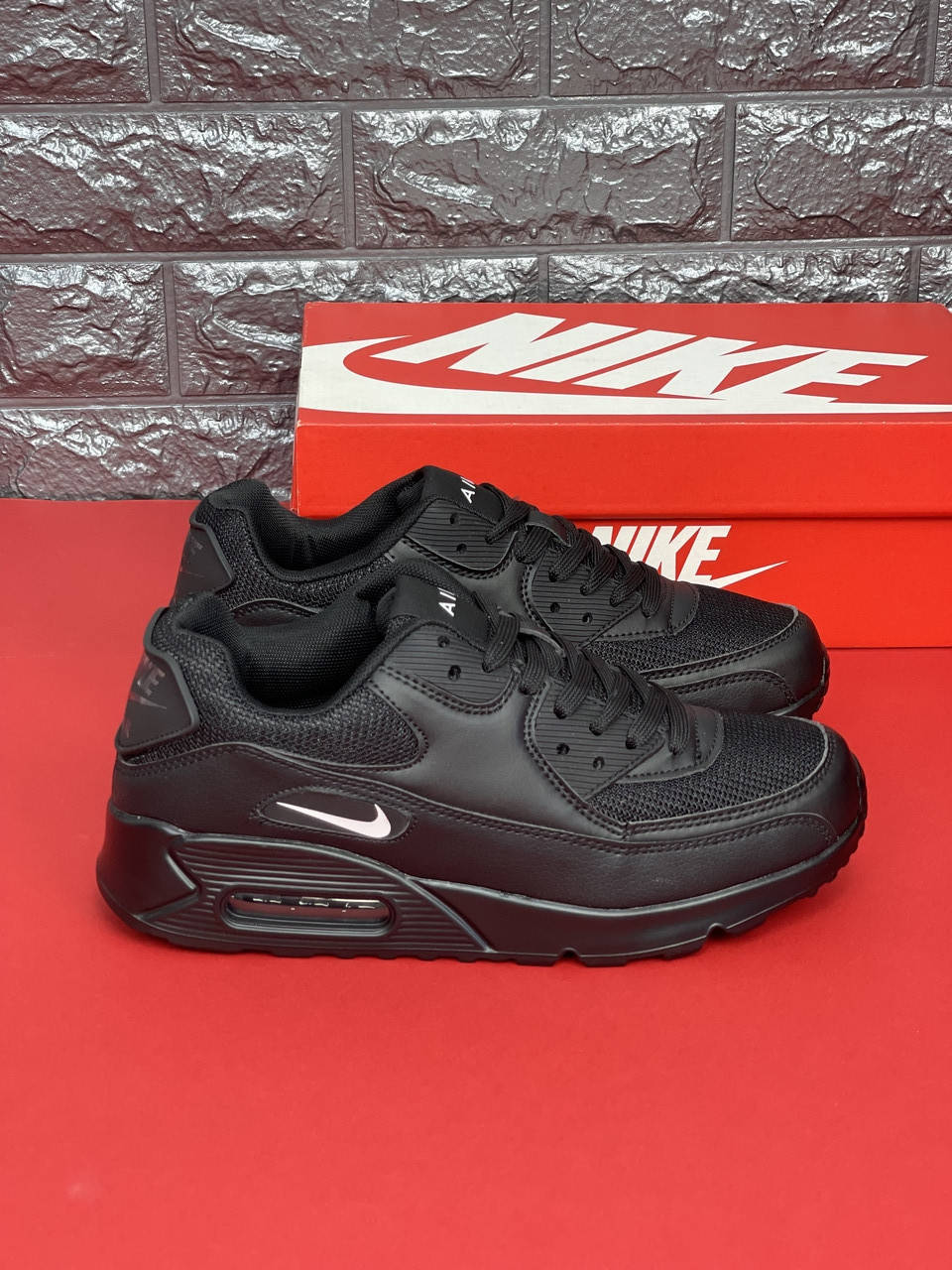 

Кроссовки Nike Air Max 90 Удобные красовки Найк, Черный