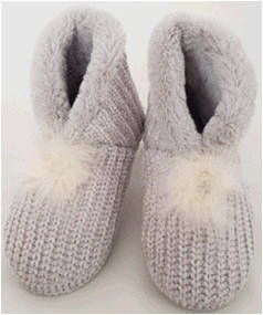 

Тапочки домашние женские вязаные сапожки угги мягкие флис махровые shato тапки 012