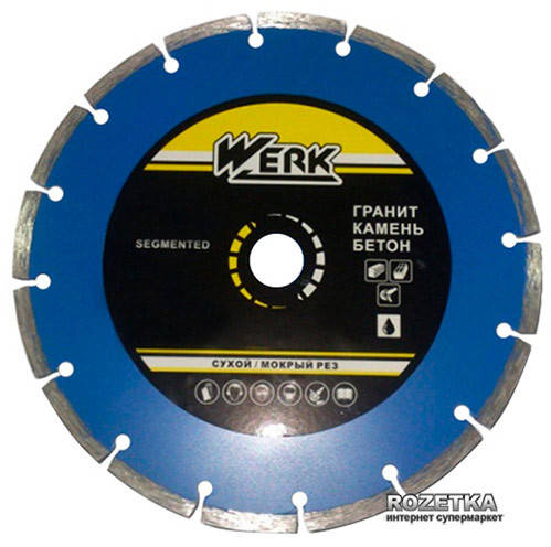 

Алмазный диск Werk Segment 1A1RSS/C3-W WE110101 125 x 7 x 22.23 мм