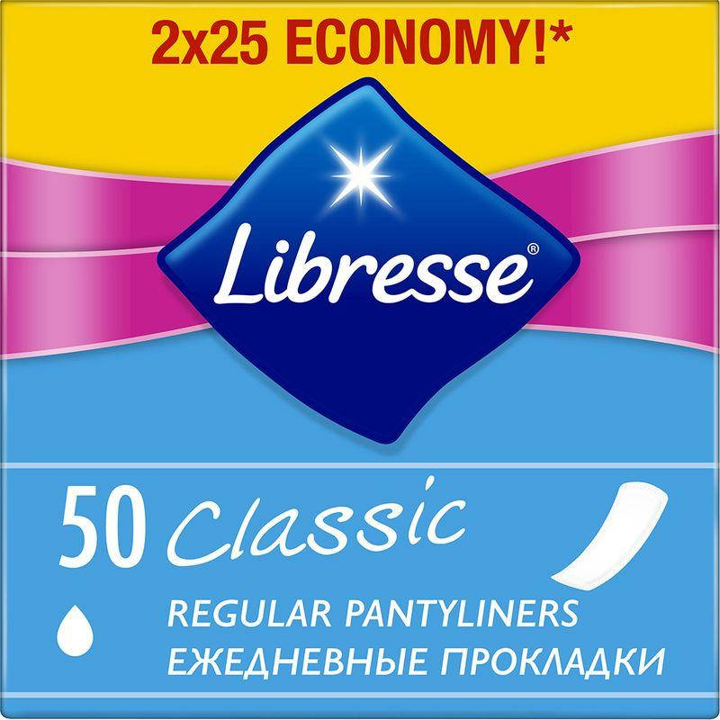 

Прокладки щоденні Libresse Classic 50шт