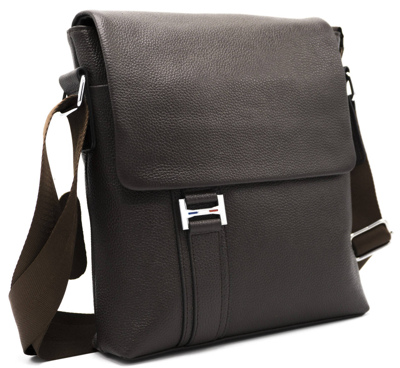 

Мужская кожаная сумка через плечо барсетка NiceBags V0190 - Коричневая сумка мессенджер из натуральной кожи, Коричневый