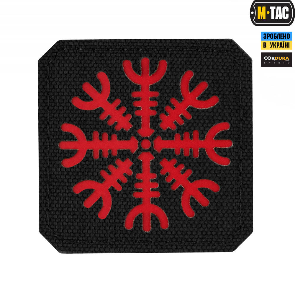 

Патч M-Tac Шолом Жаху Laser Cut Black/Red