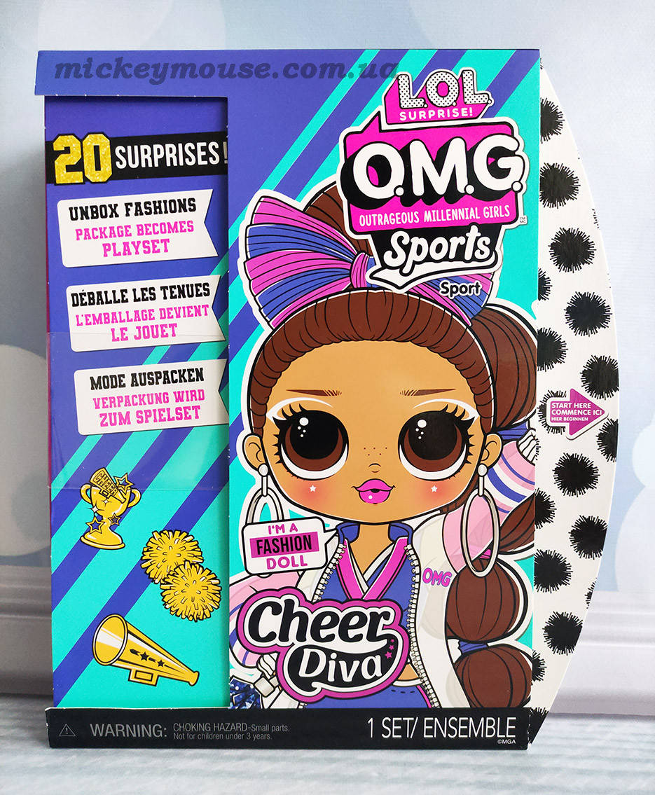 

L.O.L. Surprise! Кукла ЛОЛ Сюрприз ОМГ Леди Чирлидер LOL OMG Sports Cheer Diva 577508