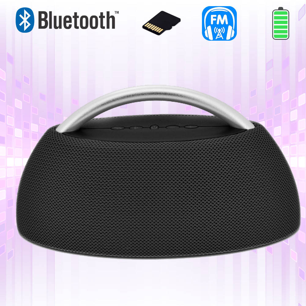 

FM приемник портативная Bluetooth колонка Ukc Go&Play MY659 Черная, беспроводная блютуз колонка с радио STR